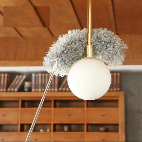 Extendable Microfiber Feather Duster - Telescopic Cleaning Brush for Dust, Cobwebs & Hard-to-Reach Areas (Pack of 1)