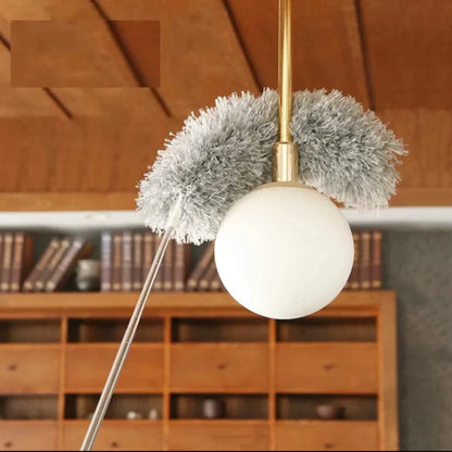 Extendable Microfiber Feather Duster - Telescopic Cleaning Brush for Dust, Cobwebs & Hard-to-Reach Areas (Pack of 1)