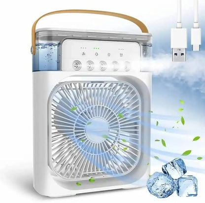 Magic Ice Cooler Mini Mist Cooler Ice Option 3 Fan Speed Usb Air Cooler